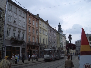 Lviv street scene